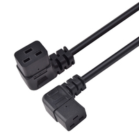 Câble d'alimentation IEC 320 C13 vers C14 avec prise 18AWG, câble d'alimentation PDU verrouillable, options quatre directions, prise étanche