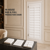 Volets de plantation OEM/ODM sur mesure, vente en gros directe usine pour projets B2B mondiaux et solutions de couverture de fenêtres commerciales