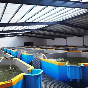 Burrummudi เครื่องฟักไข่ปลาในร่ม300m3,สำหรับทำฟาร์มปลา Ras แบบเข้มข้นและระบบ Aquaponics สำหรับปลาและผัก