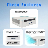 Venta Directa de Fábrica, Mini PC Intel N100 con Doble NIC, 16G/512G, Win10, WIFI6, OEM, NUC, Computadora de Bolsillo para Juegos, Enchufe AU/US, Nuevo