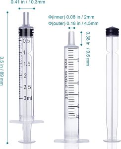 เข็มฉีดยาล็อคเครื่องสำอาง0.5มล. 1มล. 2.25มล. 3มล. 5มล. - Product Image 4