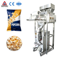 Machine d'emballage automatique verticale à double tête pour pop-corn et snacks, avec remplissage d'azote, capacité de pesage de 150g