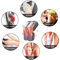 Masseur de mollets et de cuisses à compression d'air BISD avec chaleur, masseur de genoux portable pour soulager la douleur et améliorer la circulation, batterie 2500 mAh