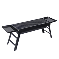 Barbecue portable d'extérieur OEM/ODM en fer, terrasse, camping, voyage, mini barbecue pliable, pique-nique, jardin, fête, chariot de cuisine