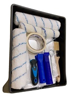 Ensemble d'outils à main pour la peinture de la maison et la réparation des murs Rouleau de décoration de peinture de 230mm avec plateau de ruban de masquage