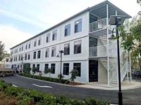 Maisons modulaires préfabriquées en conteneurs, type maisonnette, boutique, à plat, extensibles, empilables, à 2 étages, respirantes et épaissies