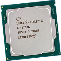 Suitable for new or used desktop computers, 9th Intel Central Processing Unit I7-9700K SRG15 SRELT3.6GHz 65w TDP LGA1151