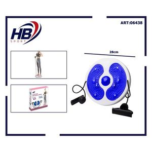 อุปกรณ์เสริมฟิตเนส แผ่นหมุนเอวแบบดึงเชือกสีน้ำเงิน - Product Image 3