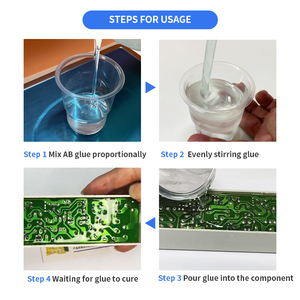 Silicone bầu keo niêm phong cách nhiệt dẫn nhiệt điện pin PCB điện tử Minh Bạch không thấm nước AB keo - Product Image 6