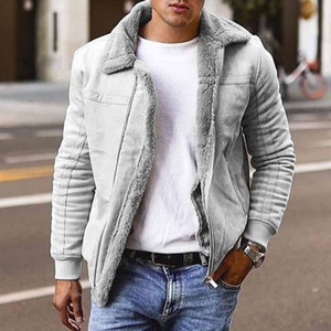 Hot Long Sleeve Plush Warm Winter Man Boy <strong>Jackets</strong> for <strong>Men</strong> Outdoor Sport Imitation <strong>Fur</strong> Man's Casual <strong>Jacket</strong> Factory Price - Product Image 3