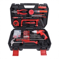 Kit d'outils électriques multifonctions en acier au carbone pour le bricolage et l'immobilier, en stock, vente en gros, usage domestique