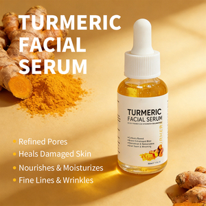 Siero Viso Illuminante Naturale alla Curcuma, Uniformante del Tono della <span class=keywords><strong>Pelle</strong></span>, Riparatore Anti-Età, OEM ODM, Siero per la Cura del Viso - Product Image 2