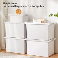 Boîtes de rangement en plastique durable avec fond antidérapant Rangement combiné pour vêtements Articles de cuisine Articles ménagers Vente en gros