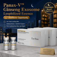 Poudre lyophilisée d'exosomes de ginseng ExoAion 10^10 particules, formule professionnelle pour un éclat nocturne, pour OEM, ODM, marque privée