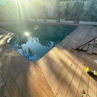 Planches de terrasse en composite bois-plastique 3D durables, terrasses en WPC, revêtements de sol extérieurs imperméables