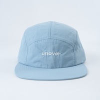 Gorra de campamento de 5 paneles de tela de nailon personalizada con logotipo bordado Deportes al aire libre de moda Pesca en la playa para el verano