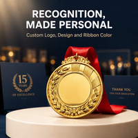 Médaille de récompense en métal personnalisée avec logo personnalisé pour événement sportif, souvenir, cadeau