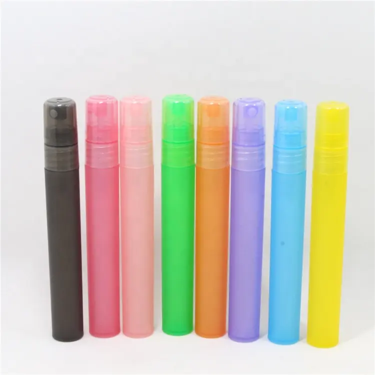 Stock Free Sample Pen Shape Perfume Bottle Spray PP Plastic Material With Misty Sprayer 5ml 8ml 10ml Wholesale