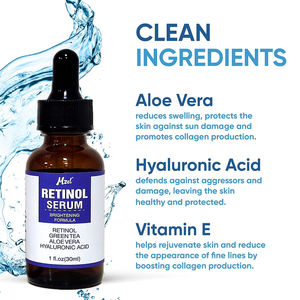 Siero di retinolo organico antirughe per il viso Mzel all'ingrosso 2.5% con vitamina <span class=keywords><strong>A</strong></span>, E, acido ialuronico - Product Image 3