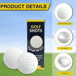 Vasos <span class=keywords><strong>de</strong></span> chupito con forma <span class=keywords><strong>de</strong></span> pelota <span class=keywords><strong>de</strong></span> golf con logotipo personalizado y tapa, regalos divertidos <span class=keywords><strong>de</strong></span> golf <span class=keywords><strong>para</strong></span> hombres, vasos <span class=keywords><strong>de</strong></span> plástico <span class=keywords><strong>para</strong></span> fiestas <span class=keywords><strong>de</strong></span> golf, tailgates y uso en bares domésticos. - Product Image 3