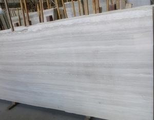 Chiva Stone Natural White Wood Vein Marble Grey Wood Grain Marble Slabs - Product Image 6