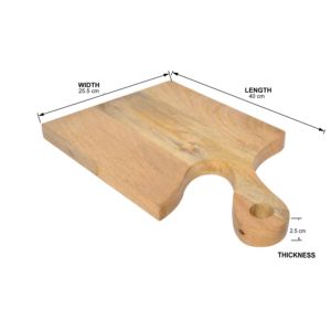 เขียงดีไซน์มีดไม้มะม่วงสำหรับสับอาหารในครัวเขียงหั่นผักผลไม้ - Product Image 5