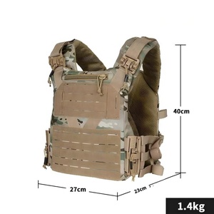 Fabricant professionnel d'accessoires militaires, gilet tactique en nylon avec logo personnalisé, porte-plaque à dégagement rapide, sac en Cordura - Product Image 4