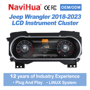 หน้าปัดดิจิตอล Navihua ขนาด 12.3 นิ้ว ระบบ Linux สำหรับรถจี๊ปแรงเลอร์ JL ปี 2018-2023 อัปเกรด - Product Image 1