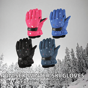 Winter Waterproof Touch Screen Ski Gloves <b>Full</b> Finger Snowboarding Cycling Gloves Plush Thick Anti <b>Slip</b> Windproof Polyester Gear - Product Image 2
