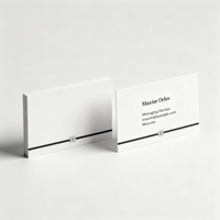Carte de visite professionnelle en PVC imprimée sur mesure, carte de visite en plastique mat brillant, carte de visite en PVC format standard CR80 pour entreprise