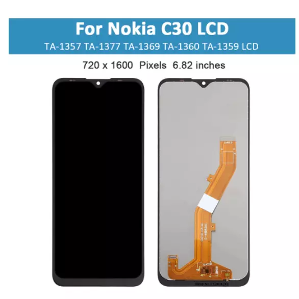 Original nokia Screen Replacement for NOKIA C30 Lcd Pantalla Mobile Phone Lcds for Nokia C30 Display
