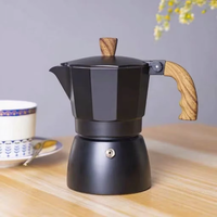 Cafetière Expresso Octogonale en Aluminium Coloré, Design Minimaliste Moderne, Couleurs Personnalisables – Approvisionnement Direct Usine, En Stock
