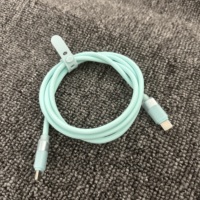 Kabel pengisi daya silikon lembut, kabel pengisian daya Cepat tipe-c ke tipe-c PD 60W/100W e-mark Chip USB c untuk i16/15 mac ponsel Google