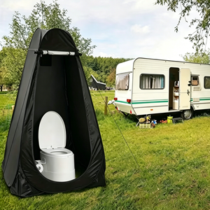 Tenda Doccia Pop-up Mesorock, Tenda Portatile per Doccia e WC, Facile da Trasportare e Utilizzare con Borsa per il Trasporto, Picchetti e Corde Antivento - Product Image 5