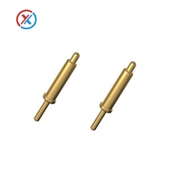 Conector Pogo Pin de Alta Corriente de Latón, 2mm 3mm 5mm, Chapado en Oro, Resorte de Carga para PCB, 2A 3A, DIP