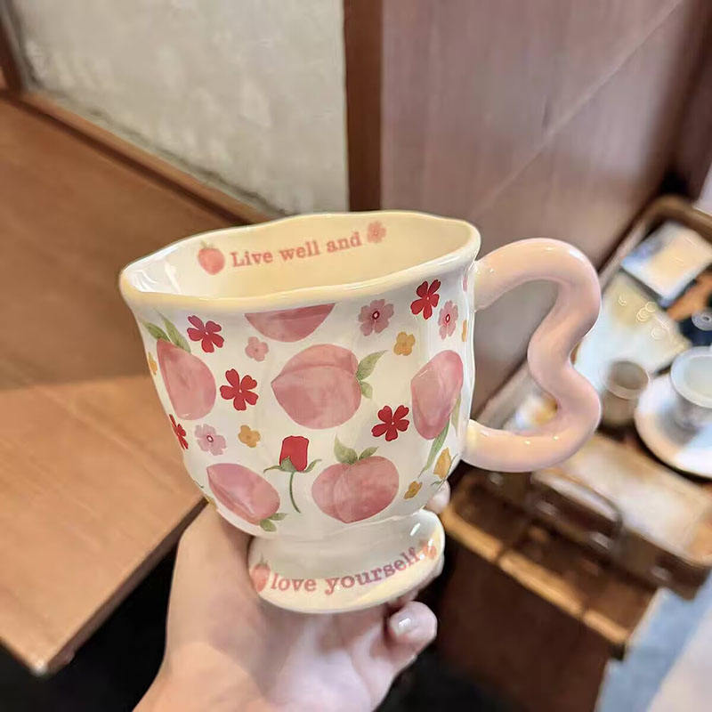 taza rosa