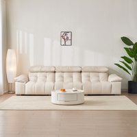 Nouveau canapé sectionnel moderne trois places en cuir véritable, rembourrage en mousse haute résilience écologique (Modèle SA281)