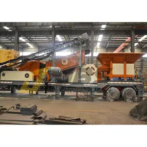 China Hersteller Crawler Typ Bewegliche Aggregat Steinbruch Rock River Stone Mobile Beton zerkleinerung anlage