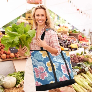 Sac isotherme de pique-nique et de camping à grande capacité, avec logo personnalisé, motif floral hawaïen, haute qualité, impression à la demande - Product Image 6