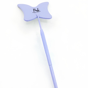 Purple Powder Coated Color Customized Butterfly Shape <b>Makeup</b> <b>Mirror</b> 3X Magnifying Single Side <b>Mirror</b> - Product Image 1