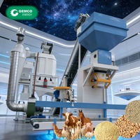 Ligne de production complète de granulés d'aliments pour animaux, matrice annulaire, pour élevages avicoles, faible consommation d'énergie