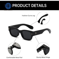 Lunettes de soleil Teenyoun vintage épaisses et carrées, légères, à monture complète, protection UV400, logo personnalisé, unisexe, vente en gros