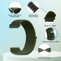 Bracelet de montre réglable en nylon à dégagement rapide 18mm 19mm 20mm 22mm Bracelets de montre intelligents