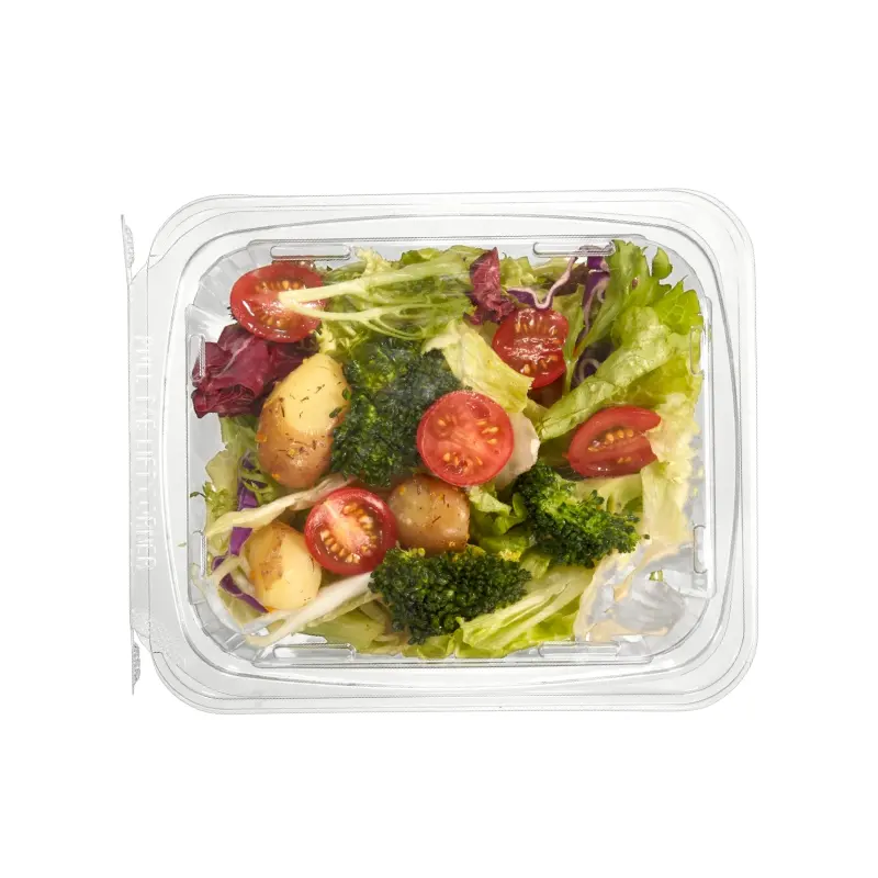 재활용 PET Clear 32 48 온스 포장 샐러드 take away 식품 container RPET 상자 플라스틱 tamper 분명 container 와 flat lid