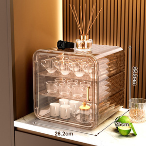 PET 소재로 만든 제조업체의 베스트 셀러 가정용 스토리지 랙 내구성 식기 보관 랙 - Product Image 2