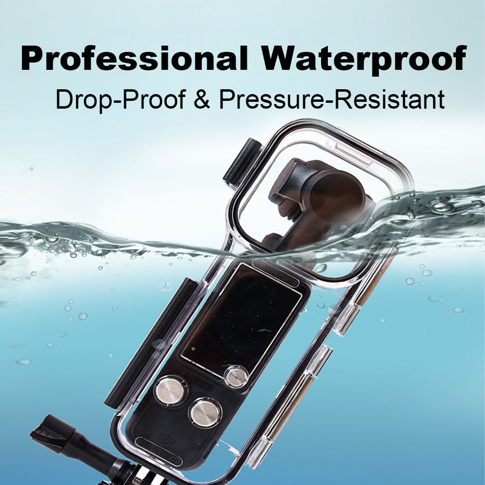 For DJI OSMO Pocket 3 Sport Camera Accessories 45M Underwater Waterproof Case for Diving for Action & Sports Shooting