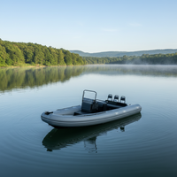 Bateau pneumatique de sport à 8 places, vente flash française, 21 pieds, DL RIB 640, aluminium, Hypalon/PVC, dérive, PVC 1,2 mm