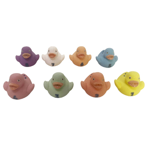 8PCS PVC Jouets de canard numériques non poreux pour jouer au sable Salle de bain et intérieur Utilisation unisexe - Product Image 6