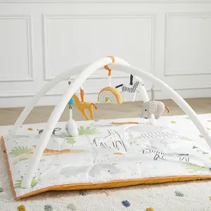 Baby Gym Animal Play Mat Baby Activity Baby Gym Kids Indoor Play Jungle Activity Play Mat ASWEETS 2022HOT