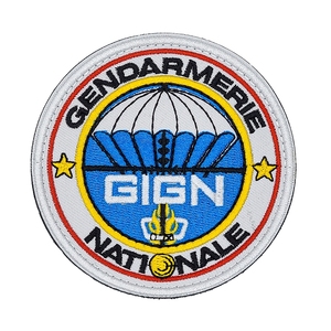 LE GIGN <span class=keywords><strong>Gendarmerie</strong></span> Nationale Intervention Grou Forces Spéciales Logo Personnalisé Crochet Boucle Broderie Patches Bande - Product Image 1